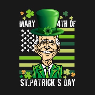 Happy 4th Of July St Patrick's Day Leprechaun Joe Biden T-Shirt