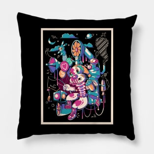 entertainer clown Pillow