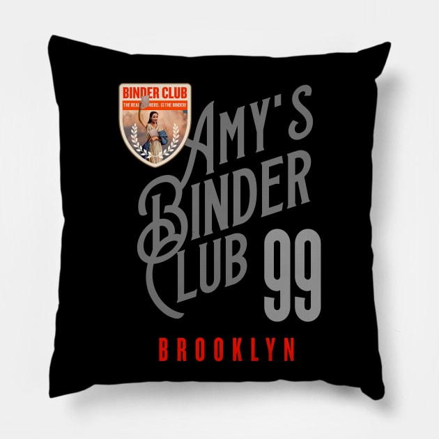 Amy's Binder Club Pillow by Trazzo