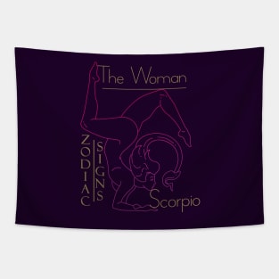 The woman Scorpio Tapestry