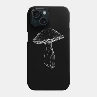 white mushroom Phone Case