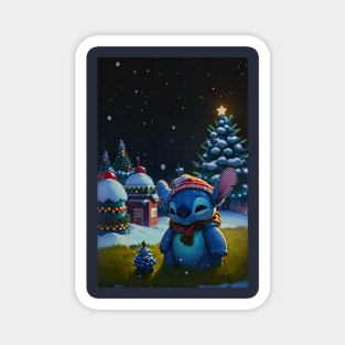 Stitch christmas eve Magnet