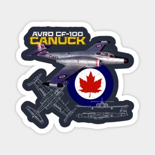 Canadian Avro CF-100 Canuck (dark) Magnet