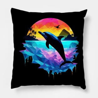 Dolphin Silhoutte Pillow