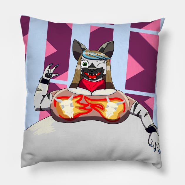 Hyena sceneworker Pillow by Cyborg-Lucario