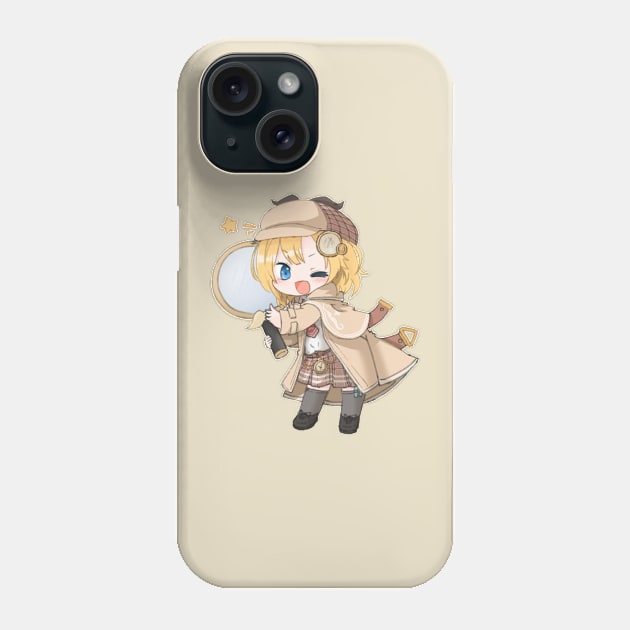 Amelia Watson Hololive Phone Case by Anatolegooch