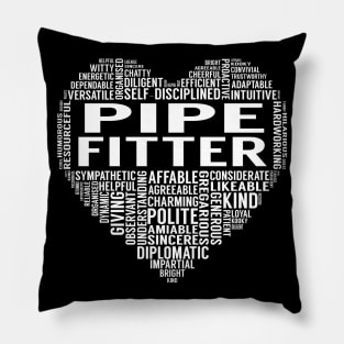 Pipe Fitter Heart Pillow