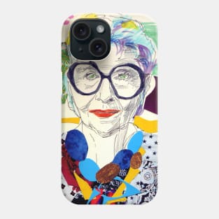 Iris Apfel fanart Phone Case