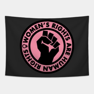 Women's Rights are Human Rights (pink) Tapestry