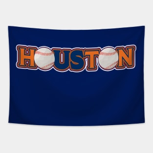 Houston Baseball Fan Us Against The World Tapestry
