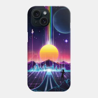 Neon Sunrise Phone Case