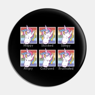 Unicorn Moods Pin