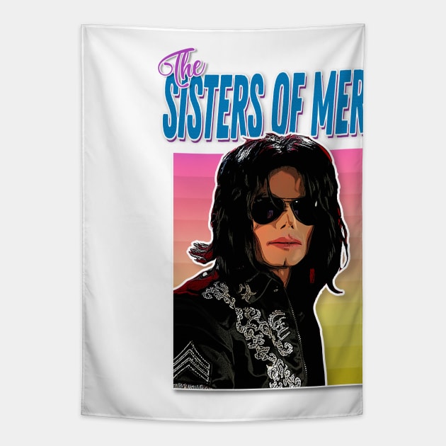 THE SISTERS OF MERCY / Aesthetic Tribute Jacko Goth Parody Design Tapestry by DankFutura