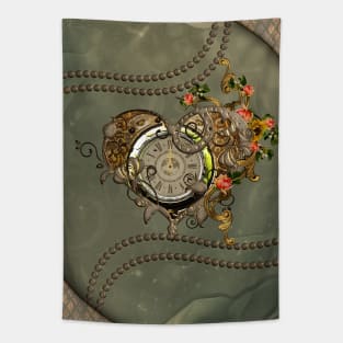 Wonderful steampunk clock Tapestry