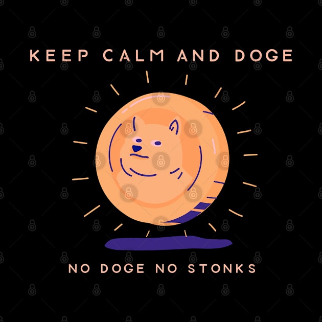 Keep Calm & Dogecoin 04 by Nangers Studio