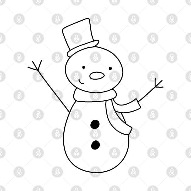 Snowman Drawing by valentinahramov