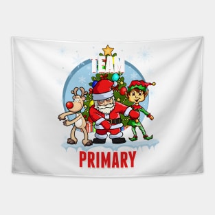 Team Primary Santa Elf Reindeer Flossing Kids Christmas Tapestry