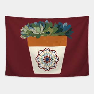 Succulent Plant Pot Mexican Tapestry