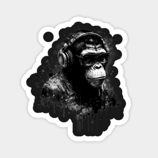 Graffiti Chimpanzee Magnet