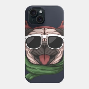 Christmas Pug Dog Phone Case