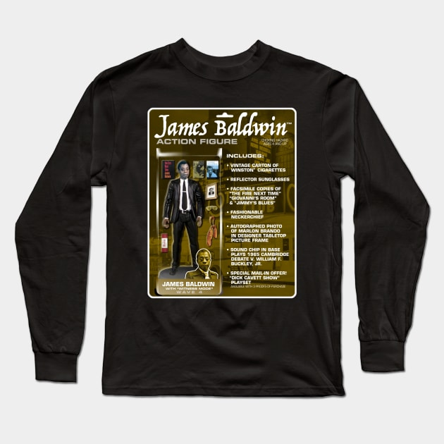 James Baldwin Action Figure Long Sleeve T-Shirt