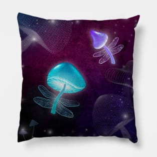 Flying Mushroom Pillow