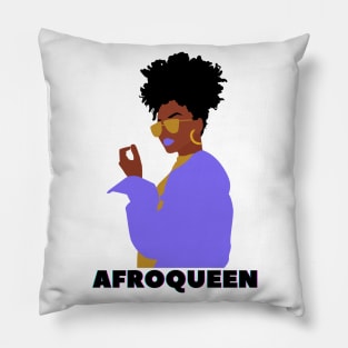 Afroqueen, Afro american woman Pillow