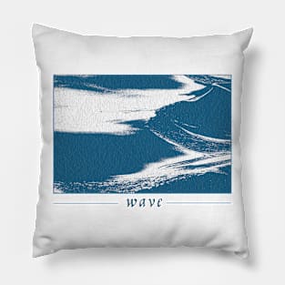 wave grunge Pillow