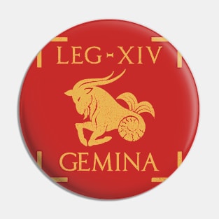 Legio XIV Gemina Capricorn Emblem Roman Legion Pin