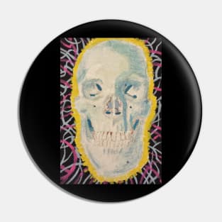 Skull painting Pin