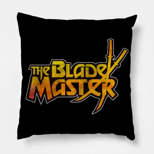 Blade Master Vintage Action Hero Movie Pillow by 8 Fists of Tees