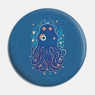 Cute octopus under water Pin