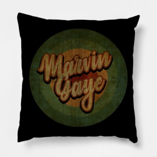 Circle Retro Vintage Marvin Gaye Pillow