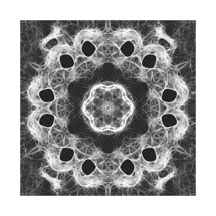 Magical black and white mandala 002 T-Shirt