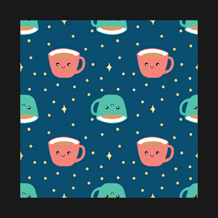 Tea cup pattern T-Shirt