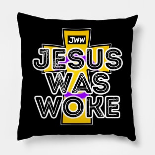 Jesus Was Woke - Intersex Pride Pillow