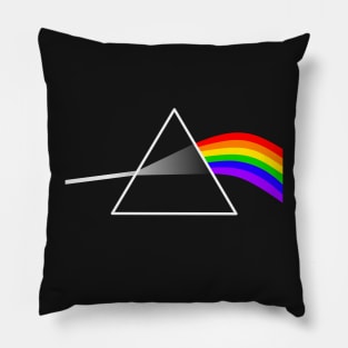 Rainbow triangle reflection or refraction. Pillow