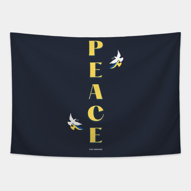 Peace - ukraine Tapestry by RAMKUMAR G R