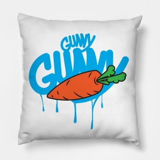 Gunny carrot rabbit cool nice fruit blue Pillow