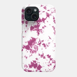 Berry pink and white Storm - Tie-Dye Shibori Texture Phone Case