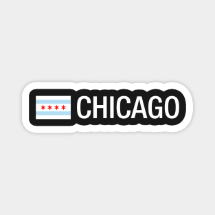 Chicago City Flag Aesthetic Magnet