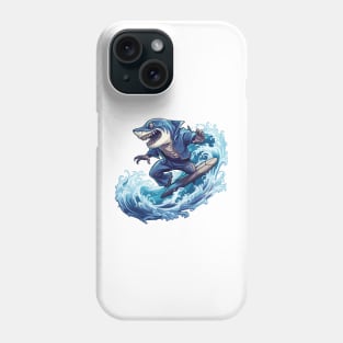 Shark Surfing - Shark Beach Phone Case