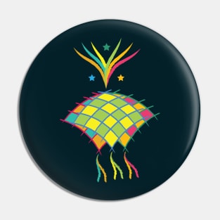 Abstract Ketupat Pin