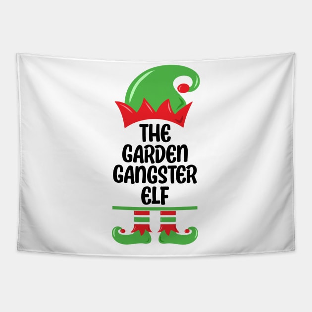 Funny Gardener Plant Lover The Garden Gangster Elf Tapestry by jodotodesign