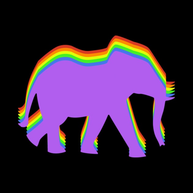 Rainbow Elephant Gift Idea by gdimido