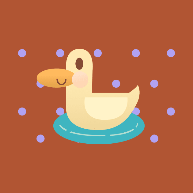 This duck is so happy in his tiny pond by PIOI