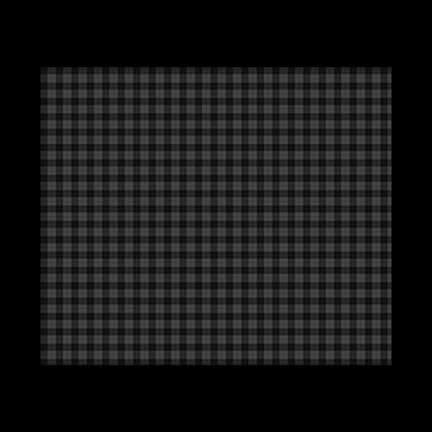 Rich Tartan - Dark Grey and Soot Black by tiokvadrat