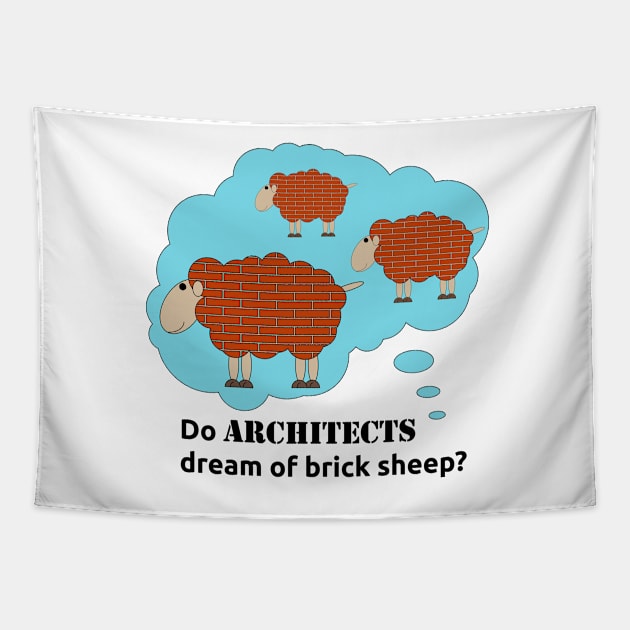 Do architects dream of brick sheep? Tapestry by JJFarquitectos