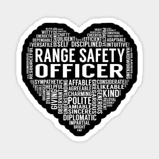 Range Safety Officer Heart Magnet