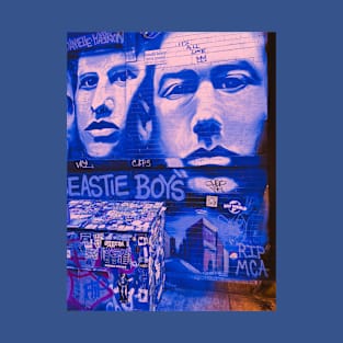 Graffiti Blue Street Art Manhattan NYC T-Shirt